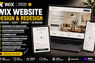 build wix booking design, wix redesign, wix business, wix booking, wix hotel