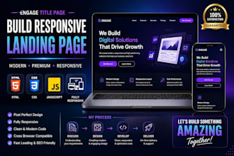 build responsive landing page