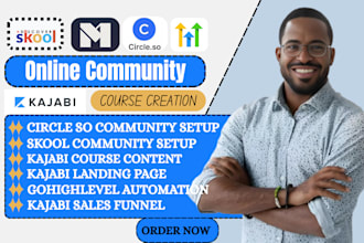 setup skool community skool credit repair skool course creation kajabi course