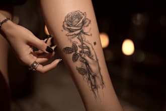create custom and realism tattoo design