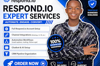 setup and automate respond io agent automate customer support whatsapp API CRM