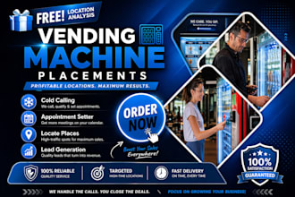 be your vending machine and atm machine locator, cold calling