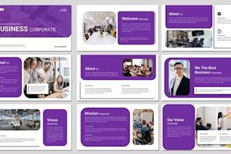 design b2b investor sales deck corporate presentation slides in powerpoint canva