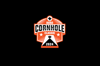 design charity cornhole tournament logo