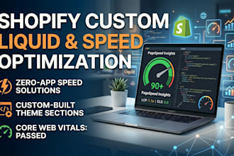 provide expert shopify liquid coding and speed optimization
