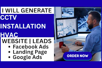 generate cctv and security system leads with high converting website