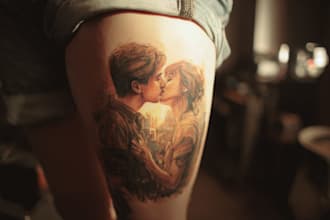 draw a realistic realism tattoo design for you