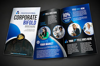 design bifold, trifold logistic brochure hotel restaurant property listing