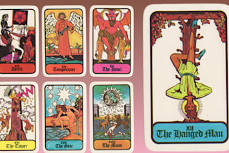 draw custom tarot card, playing card, zodiac oracle card card game  in dark art