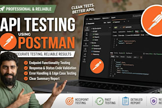 be your postman api developer using laravel