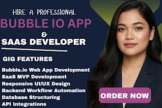 do bubble website, bubble io, bubble app, bubble mup or bubble saas development