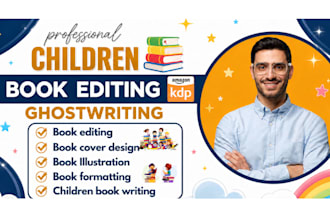 do children book editing format kids picture book ghostwrite children story book