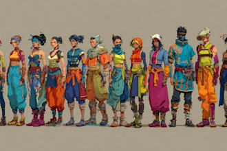 unique 2d game characters
