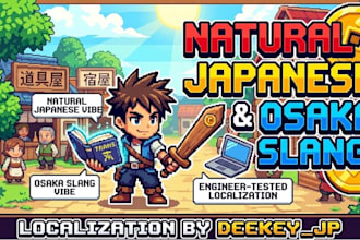 provide natural japanese translation with osaka slang