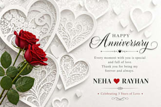 design elegant and modern anniversary, birthday, wedding invitation cards