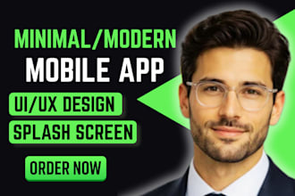 do mobile app UI UX design in figma, figma app design, app UI design