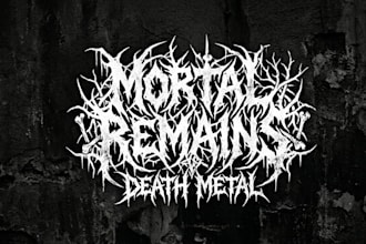 design a brutal death metal logo