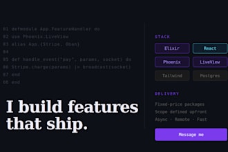 build and fix your elixir phoenix or react web app