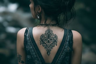 create a profesional tribal tattoo design