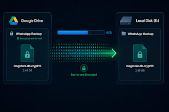 help relocate your whatsapp backup from gdrive to phone or PC