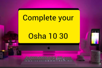 tutor for osha 10 30