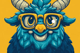 design highly attractive mascot cartoon logo design