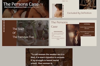 input your information into a clean and engaging slide show