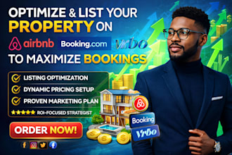 optimize and list your property on airbnb bookingcom and vrbo to maximize boo