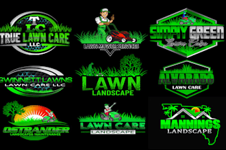 make professional landscape, agriculture, and lawn care logo