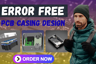 design custom 3d pcb enclosure and casing for your electronic and iot devices