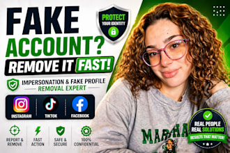 report and remove fake instagram, tiktok accounts, or impersonation accounts