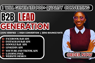 900 b2b lead generation build verified email list facebook ads google ads
