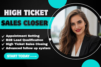 high ticket sales closer lead generation sales rep and salesperson