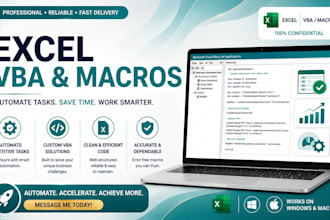 create excel vba macros and automation for your spreadsheet tasks