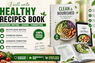 write healthy recipes book cookbook design cookbook formatting and ebook