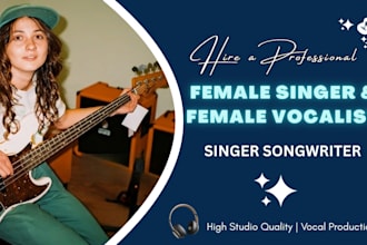 be your female pop singer female vocalist edm singer female vocalist for edm pop