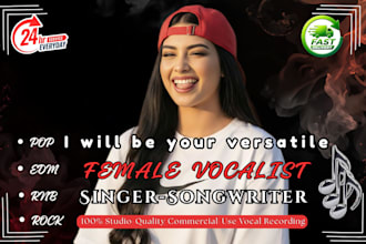 be your female pop singer female vocalist edm singer female vocalist for edm pop