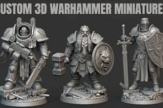 sculpt 3d miniature warhammer tabletop figurine 3d model dnd stl for 3d printing