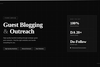 do guest posting outreach and link building