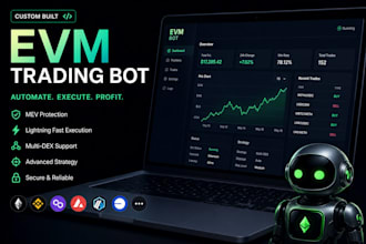 build custom evm trading bot for eth, bsc, base, arbitrum