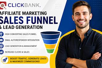 build clickbank affiliate marketing salesfunnel and lead generation