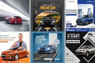 design car wash menu, price list, ads, poster, banner, business cards and flyers