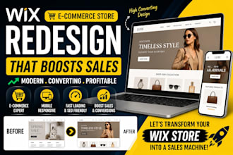 build wix ecommerce, online store, shop website