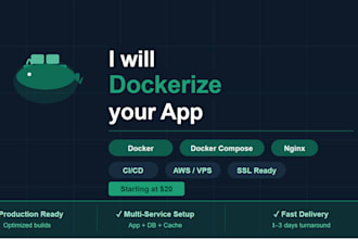 dockerize your application with docker and docker compose
