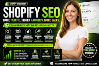 optimize your shopify store SEO to increase traffic, rankings and sales