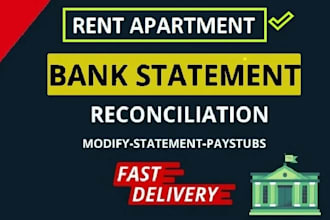 reconcile bank statement PDF to editable format