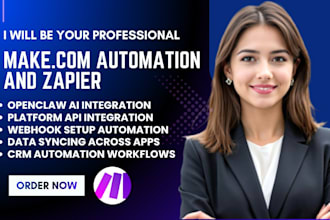 make com n8n automaton specialist make automation zapier power automate openclaw