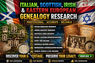 italian genealogy research, italian ancestry and family tree research