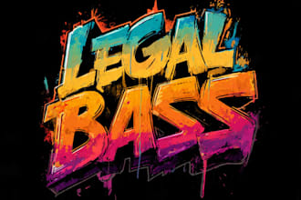 create a legible badass logo design with graffiti style