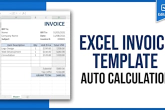 a excel invoice template